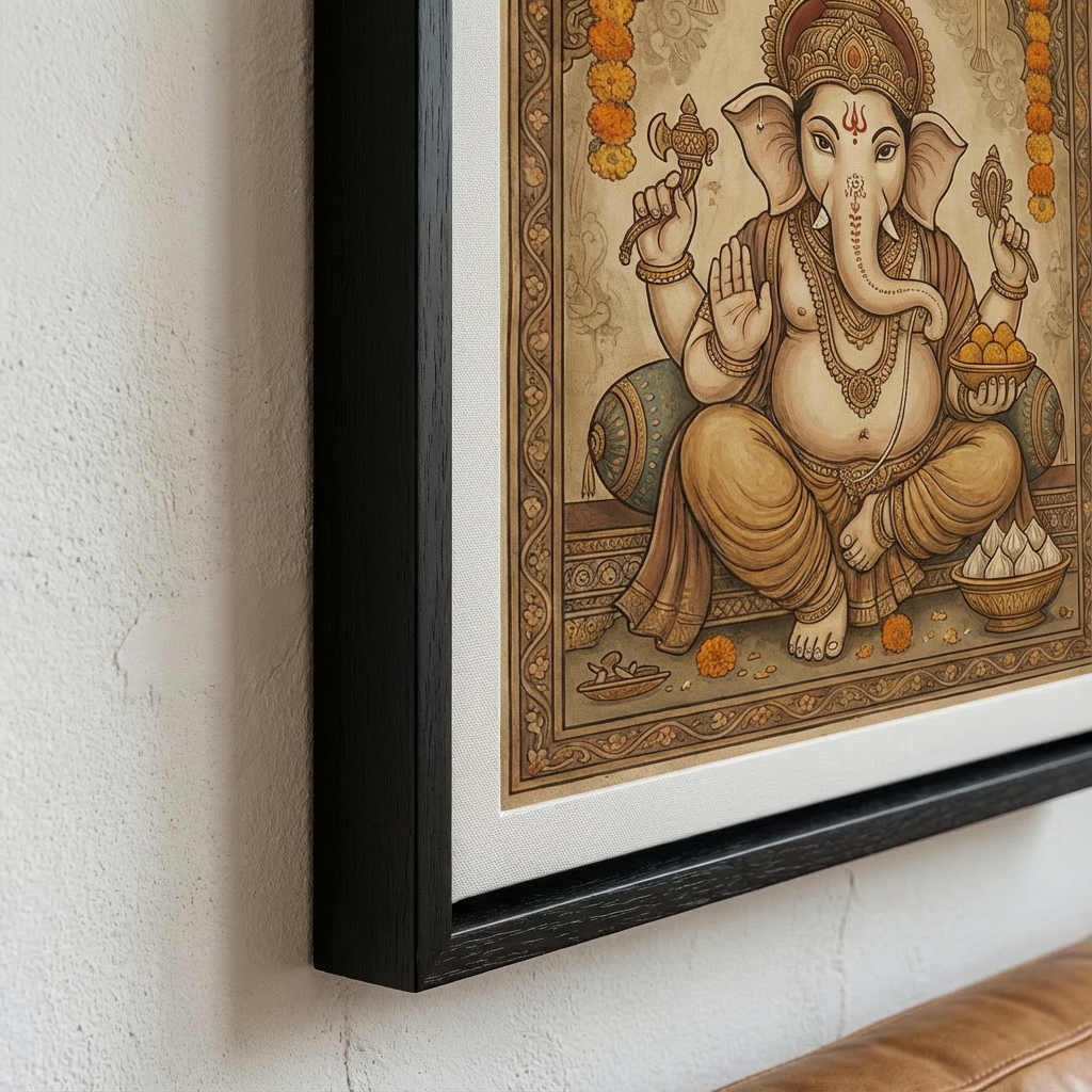 Celestial Dreams - Abstract Gallery Canvas - Frame & Edge Detail