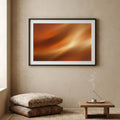 Abstract Sunset With Canvas - Meditation corner with