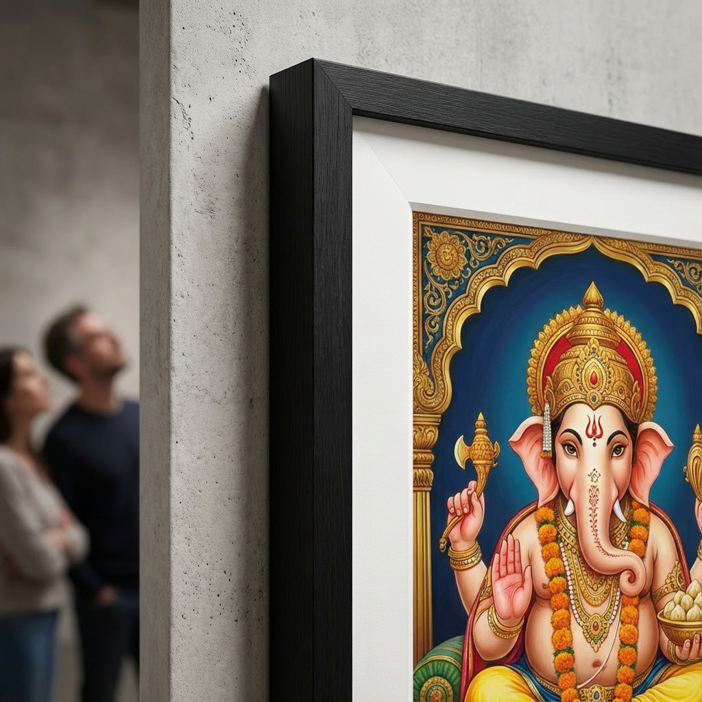 Ethereal Horizons - Premium Gallery Canvas - Frame & Edge Detail