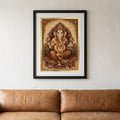 Pearl Essence - Delicate Artistry Canvas - Living Room Setting