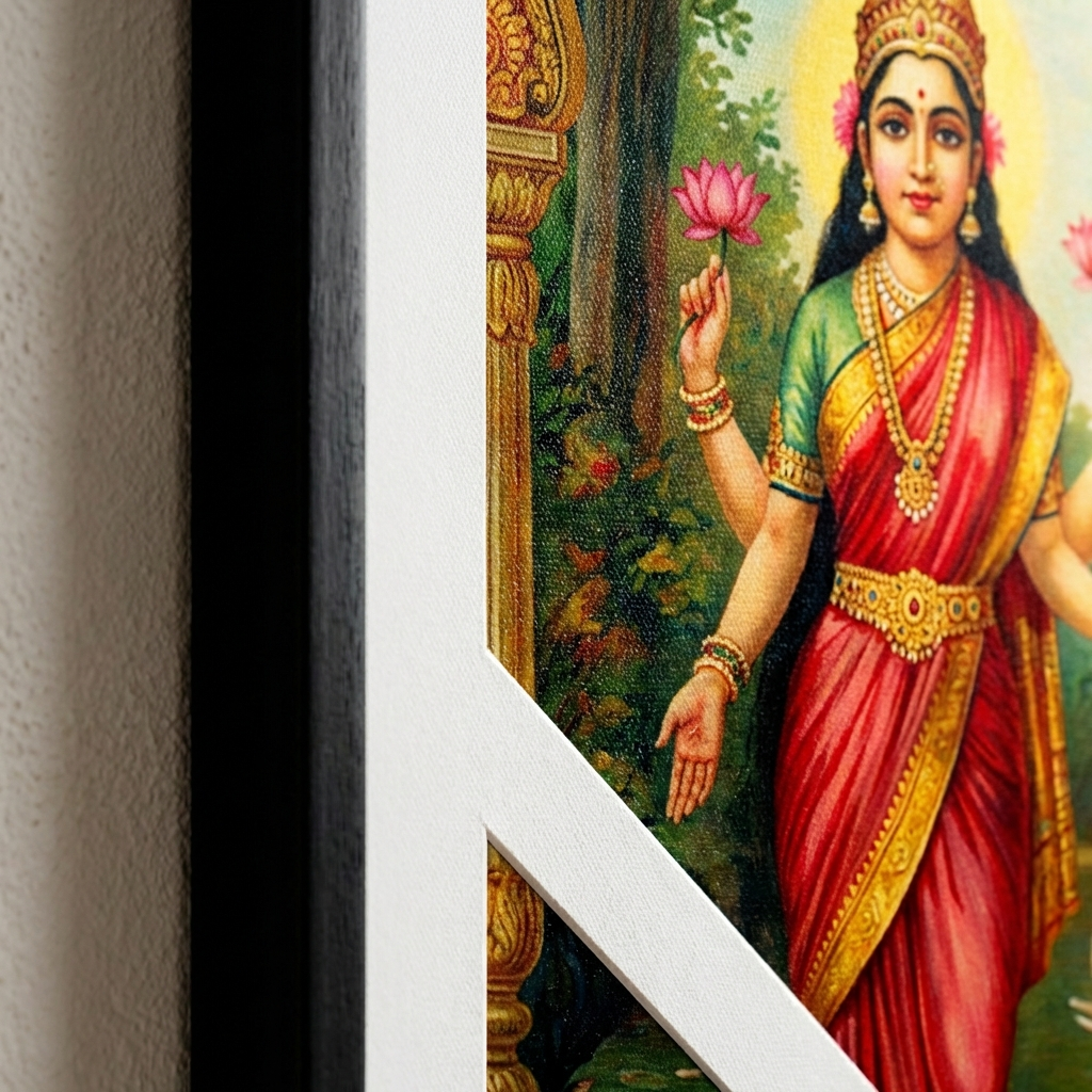 Raja Ravi Varma Canvas - Canvas Texture