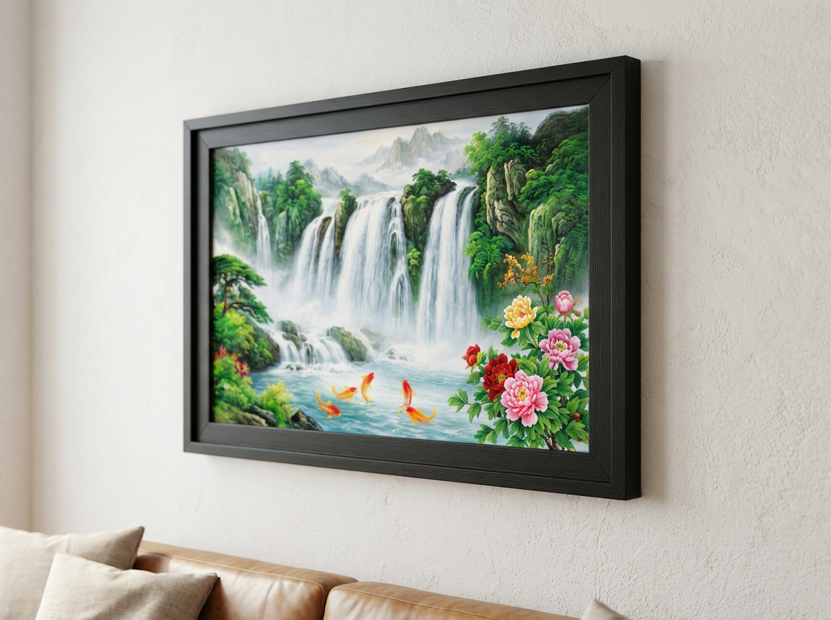 Radiant Bloom - Floral Elegance Canvas - Frame & Edge Detail