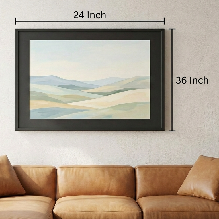 Rose Quartz - Soft Romance Canvas - Size Dimensions