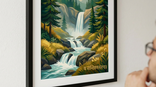 Azure Depths - Ocean Inspired Canvas - Artwork Close-Up