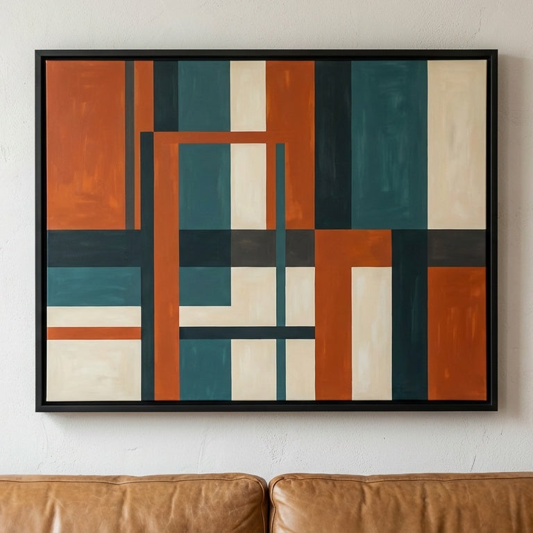 Jade Harmony - Zen Tranquility Canvas - Living Room Setting