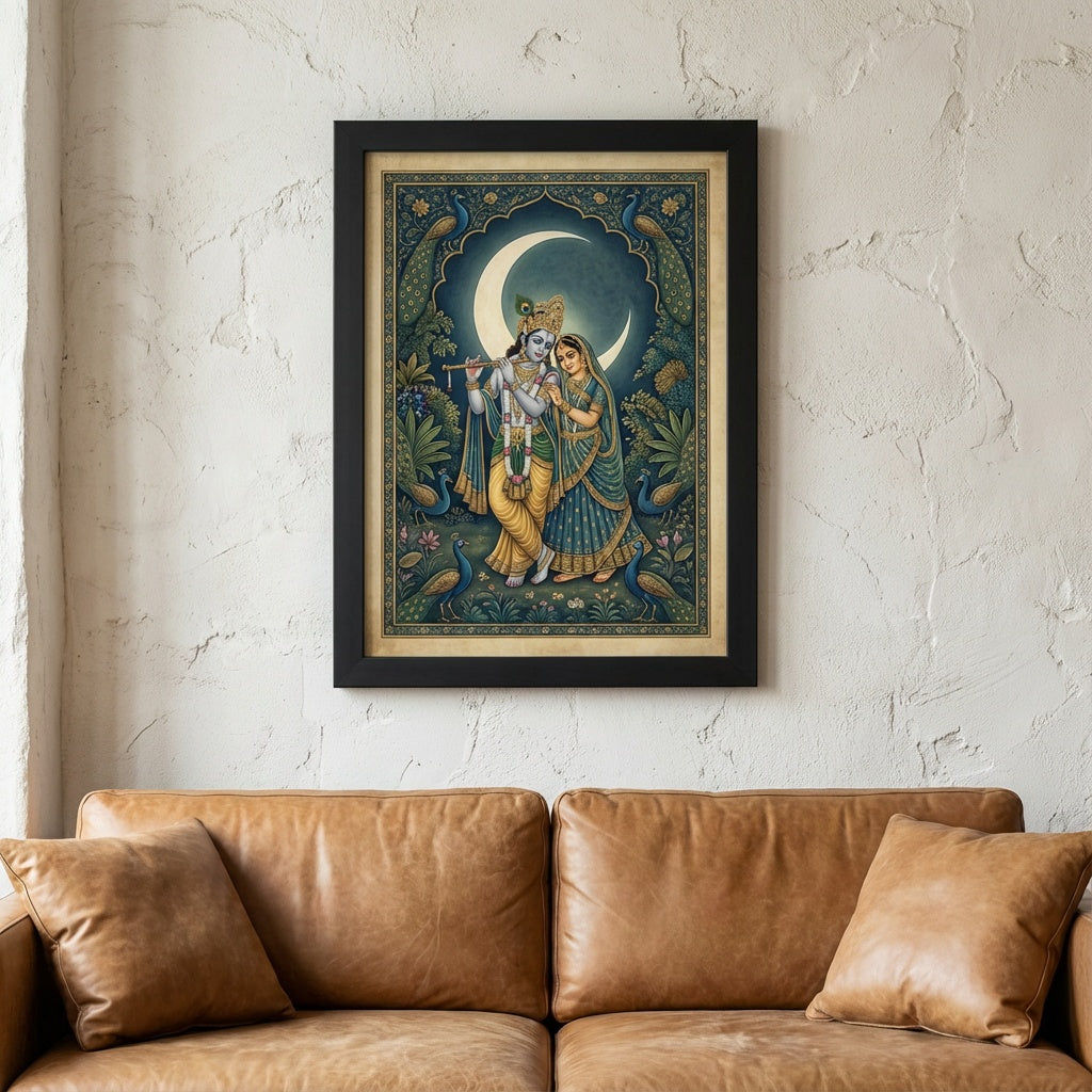 Mystic Twilight - Contemporary Gallery Canvas - Living Room Setting