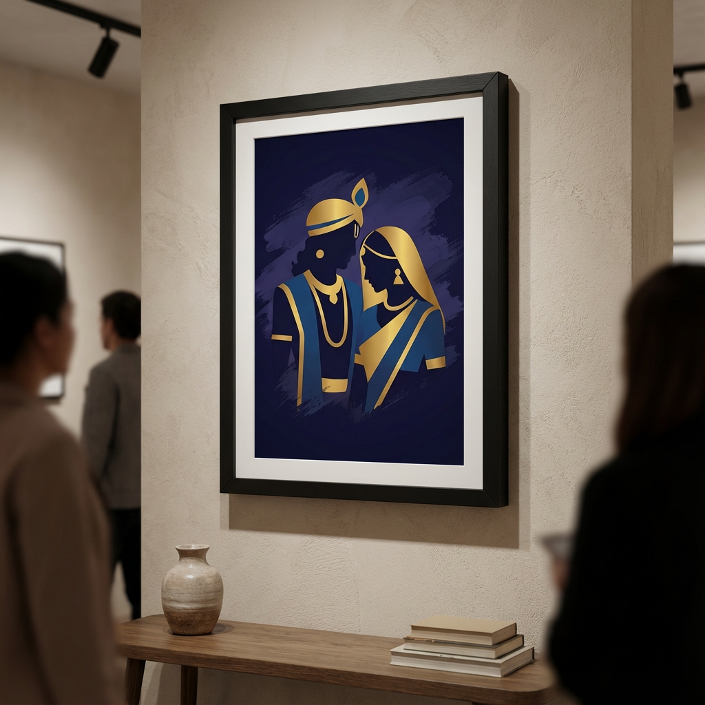 Minimalist Silhouette Of Canvas - Frame & Edge Detail