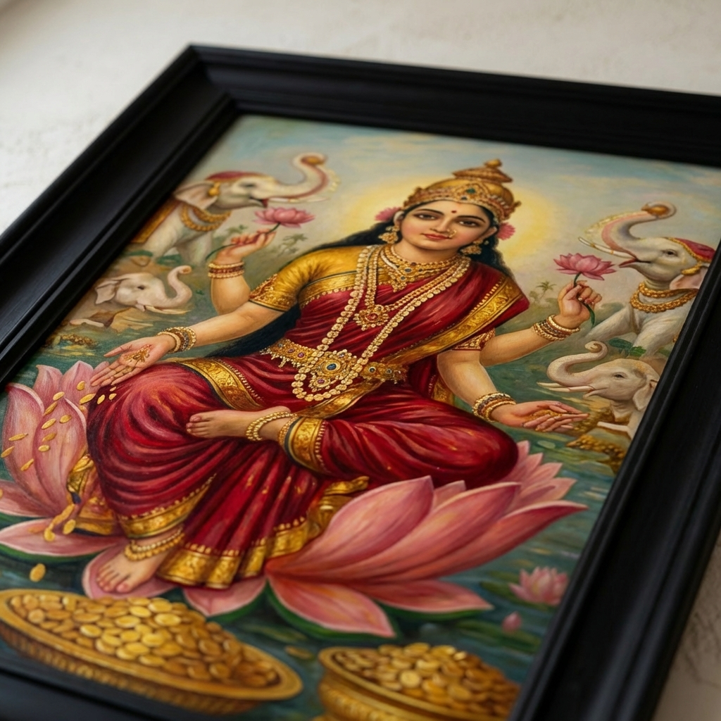 Raja Ravi Varma Canvas - Artwork Close-Up