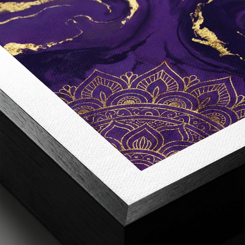 Deep Royal Purple Canvas - Canvas Texture