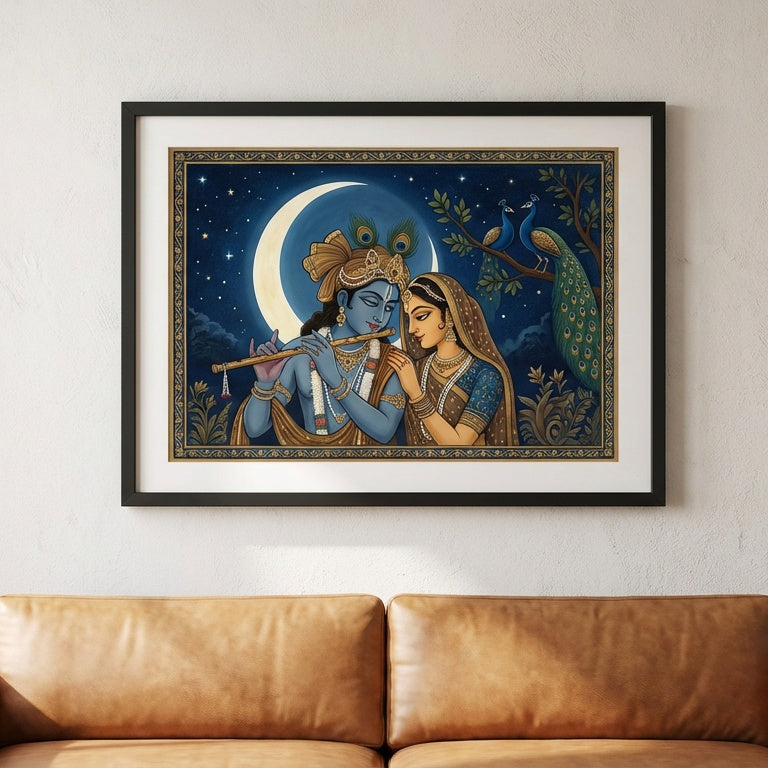 Obsidian Dreams - Dark Elegance Canvas - Living Room Setting