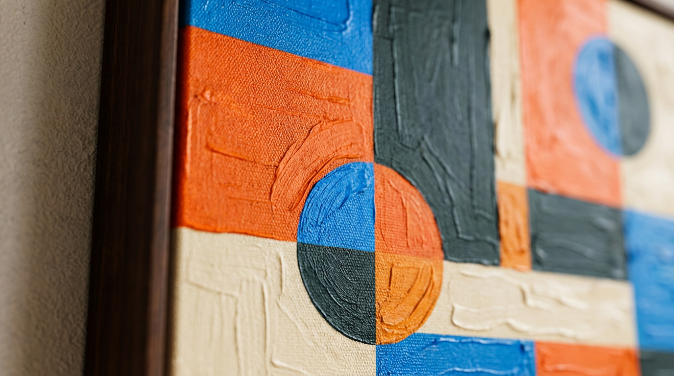 Copper Sunset - Metallic Brilliance Canvas - Texture Detail