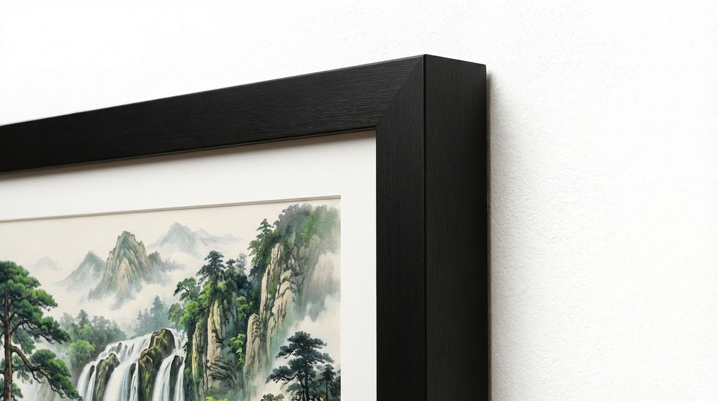 Sapphire Nights - Cosmic Wonder Canvas - Frame & Edge Detail