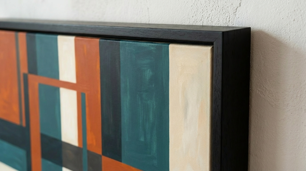 Jade Harmony - Zen Tranquility Canvas - Corner Detail