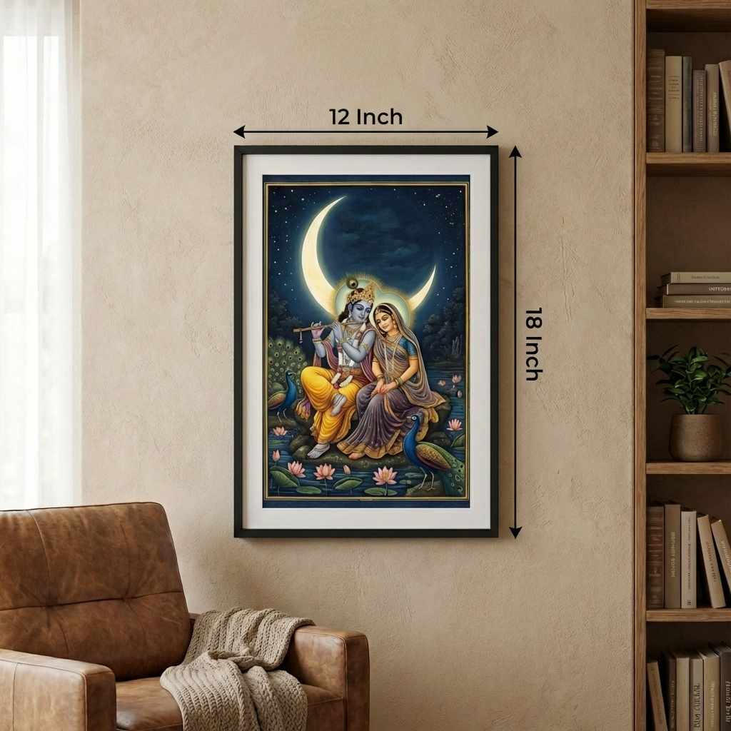 Radha And Krishna Canvas - Size Dimensions