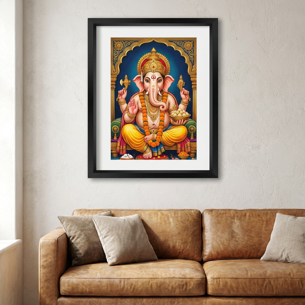 Ethereal Horizons - Premium Gallery Canvas - Living Room Setting