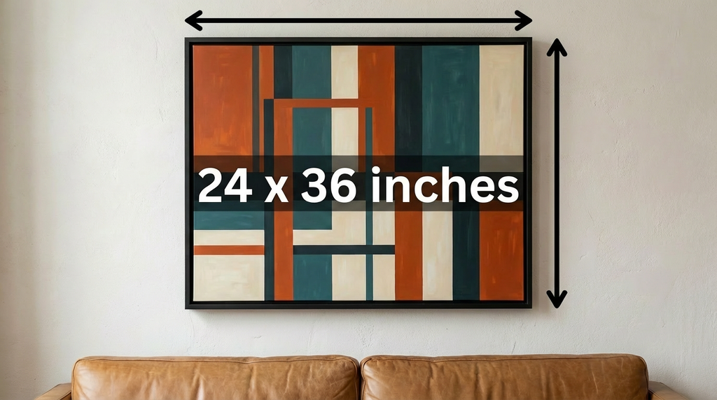 Jade Harmony - Zen Tranquility Canvas - Size Dimensions