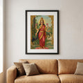 Raja Ravi Varma Canvas - Living Room Setting