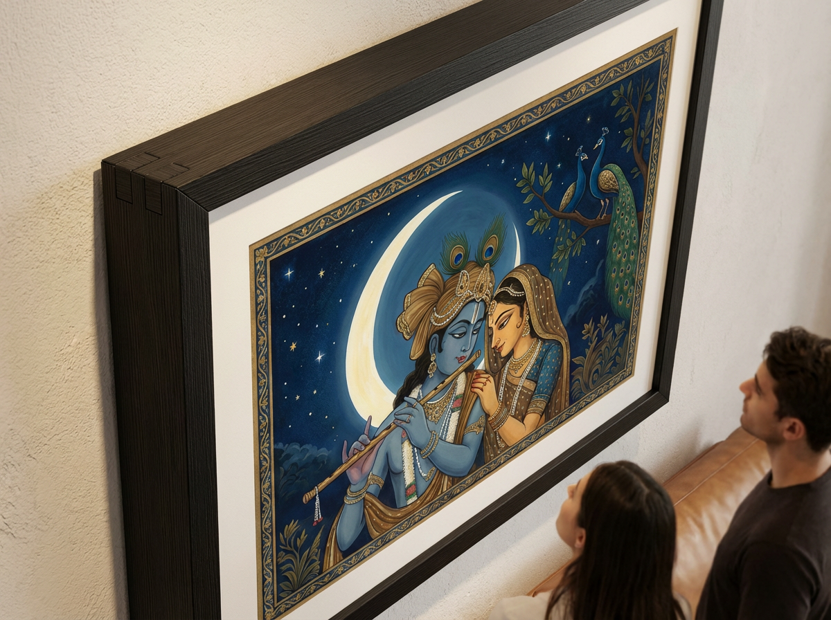 Obsidian Dreams - Dark Elegance Canvas - Frame & Edge Detail